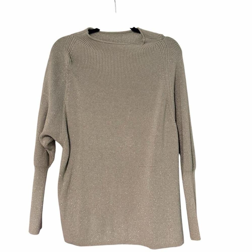 Maurices Womens Gray Sparkle Sweater XL Glitter Holiday Knit